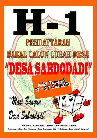 H-1 PILURDES DESA SABDODADI